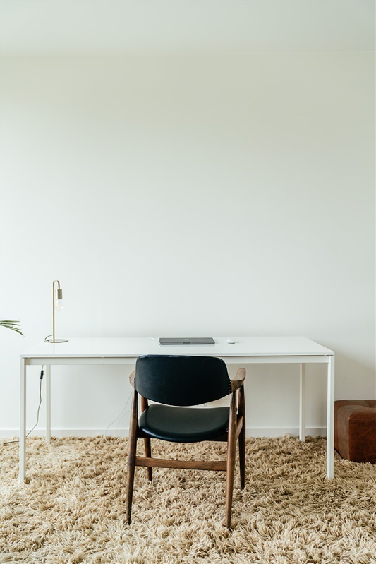 bureau in de lichtrijke nieuwbouwwoning